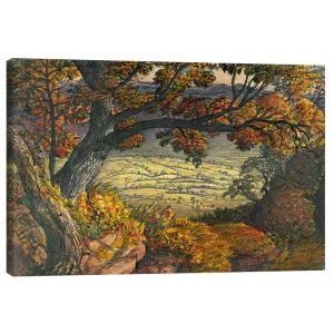 تابلو بوم کنواس طرح Dense forest of Kent کد 913694 جنگل انبوه کنت