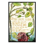 تابلو قاب دار طرح The Sick Rose کد 892495 رز بیمار