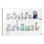 تابلو شاسی طرح Cats کد 220116 گربه‌ها