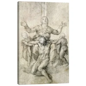 تابلو بوم کنواس طرح Pietà for Vittoria Colonna کد 120422 پیتا برای ویتوریا کولونا