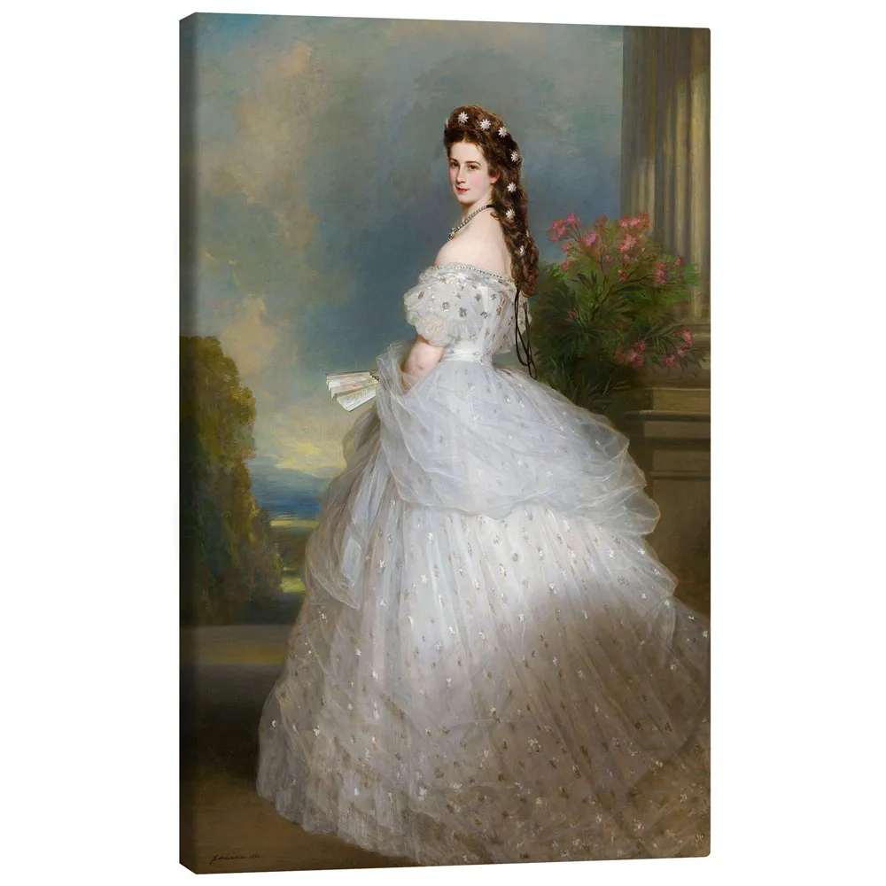 153700_canvas تابلو بوم کنواس طرح Empress Elisabeth of Austria کد 377932 ملکه الیزابت اتریش