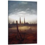 تابلو شاسی طرح City at Moonrise کد 152578 شهر در طلوع ماه