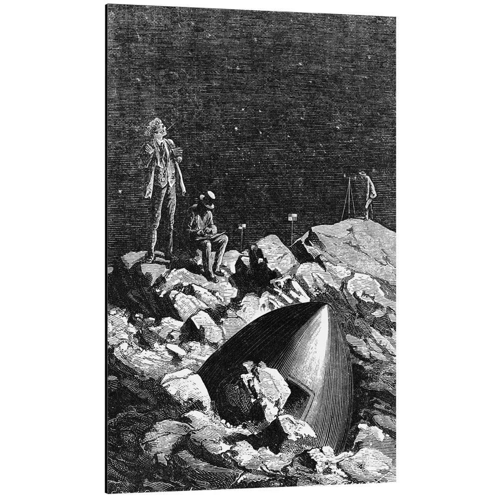 178942_aluminium-print تابلو شاسی طرح From the earth to the moon کد 697347 از زمین تا ماه