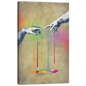 تابلو بوم کنواس طرح But deliver us from evil کد 723398 اما ما را از شر شیطان رهایی بخش