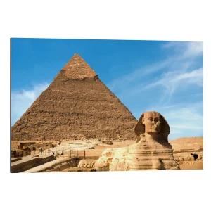 تابلو شاسی طرح Sphinx in front of the Great Pyramid کد 579434 ابوالهول در مقابل هرم بزرگ