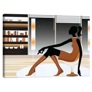 تابلو بوم کنواس طرح midnight chill کد 770487 سرمای نیمه شب