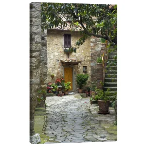 تابلو بوم کنواس طرح Idyllic path in Montefiorale کد 710805 مسیر رویایی در مونته‌فیوراله