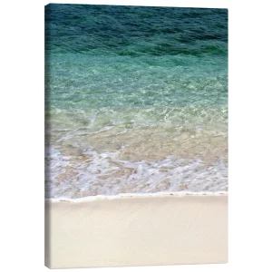 تابلو بوم کنواس طرح Beach and blue ocean کد 207786 ساحل و اقیانوس آبی