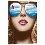 تابلو شاسی طرح Wanderlust کد 877572 ولع سفر