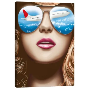 تابلو بوم کنواس طرح Wanderlust کد 877572 ولع سفر