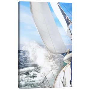 تابلو بوم کنواس طرح Sailing Through the Storm II کد 787926 قایقرانی در میان طوفان ۲