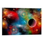 تابلو شاسی طرح Colourful Universe کد 940346 جهان رنگارنگ