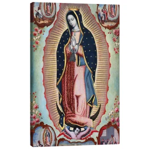 تابلو بوم کنواس طرح Virgin of Guadalupe کد 128276 باکره گوادالوپ