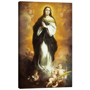 تابلو بوم کنواس طرح The Immaculate Conception کد 497542 لقاح معصوم