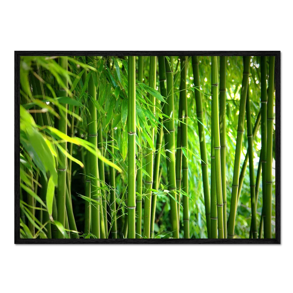 31900_loft-black تابلو قاب دار طرح Bamboo II کد 299367 بامبو ۲