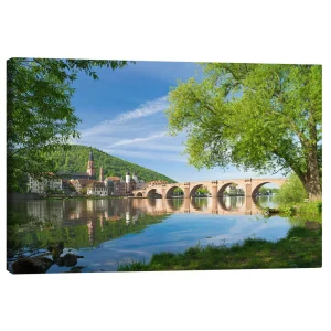 تابلو بوم کنواس طرح Heidelberg in spring کد 179688 هایدلبرگ در بهار