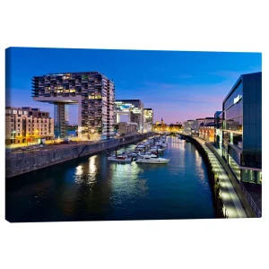 تابلو بوم کنواس طرح Rheinauhafen Cologne کد 824161 رایناوهافن کلن