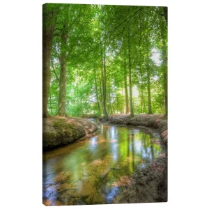 تابلو بوم کنواس طرح Forest River کد 866536 رودخانه فارست