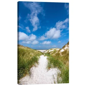 تابلو بوم کنواس طرح Path to the beach کد 936587 مسیر به ساحل