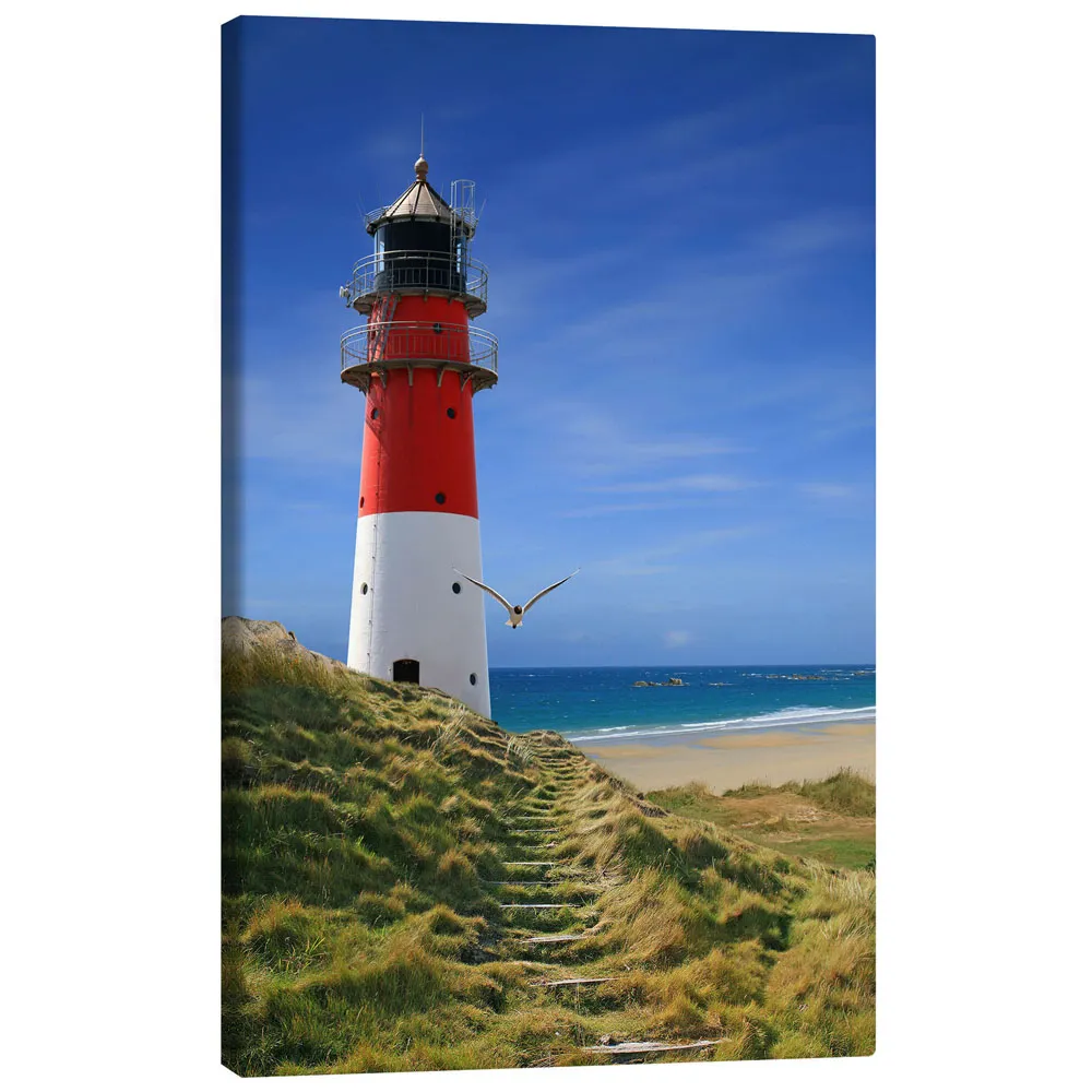 343195_canvas تابلو بوم کنواس طرح Lighthouse dyke کد 351997 دایک فانوس دریایی