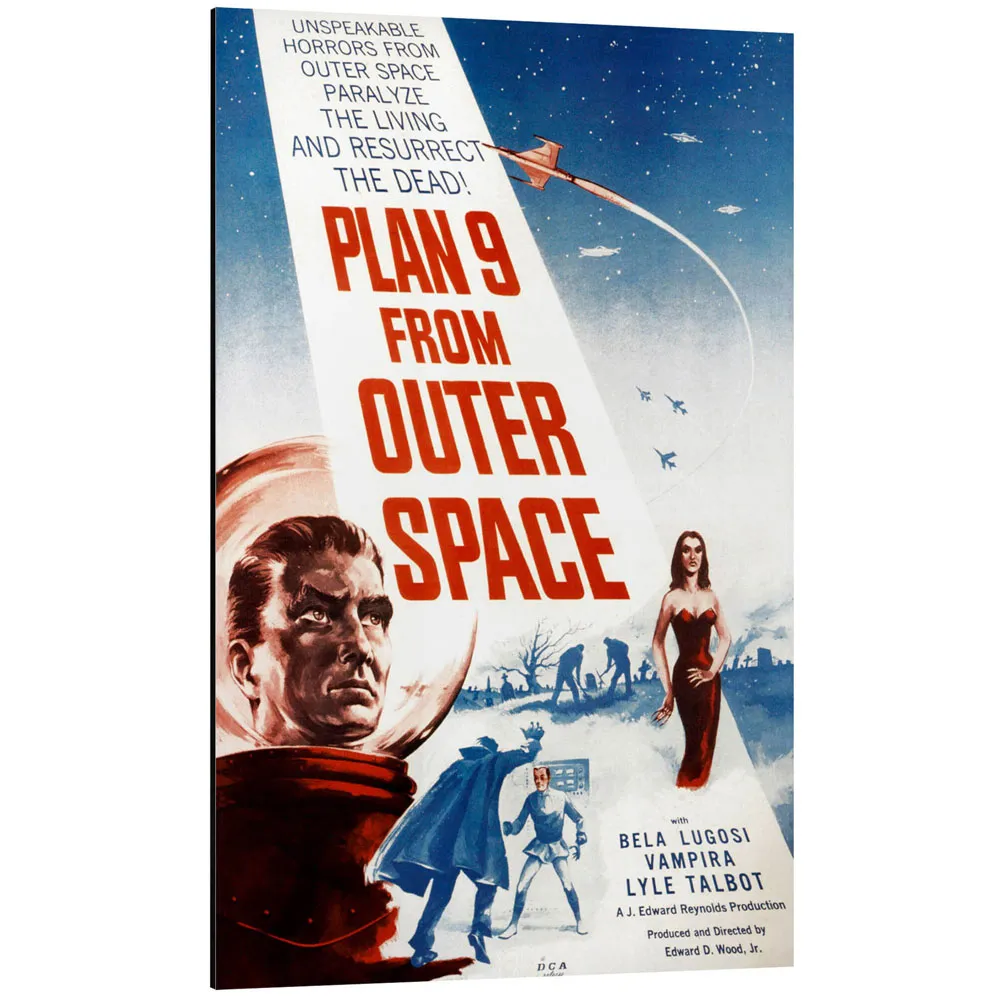 346577_aluminium-print تابلو شاسی طرح Plan 9 from Outer Space کد 660081 طرح ۹ از فضا