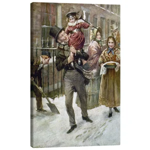 تابلو بوم کنواس طرح Dickens: A Christmas Carol. کد 422554 دیکنز: سرود کریسمس.