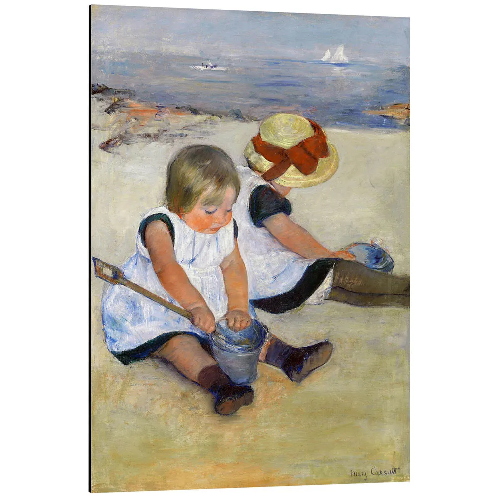371620_aluminium-print تابلو شاسی طرح Children Playing on the Beach کد 578975 کودکان در حال بازی در ساحل