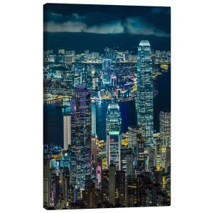 تابلو بوم کنواس طرح HONG KONG 07 کد 299869 هنگ کنگ ۰۷