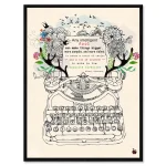 تابلو قاب دار طرح Intelligent fool کد 632401 احمق باهوش