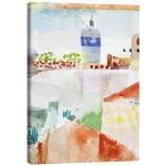 تابلو بوم کنواس طرح Hammamet with the mosque