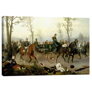 تابلو بوم کنواس طرح Napoleon III. und Bismarck near Donchery 1870 کد 288803 ناپلئون سوم و بیسمارک در نزدیکی دانچری، ۱۸۷۰