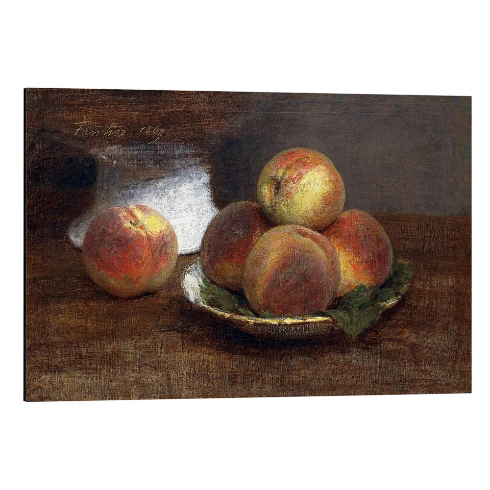 386623_aluminium-print تابلو شاسی طرح Bowl with Peaches کد 749813 کاسه با هلو