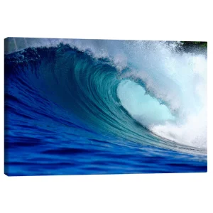 تابلو بوم کنواس طرح Big blue wave کد 413685 موج آبی بزرگ