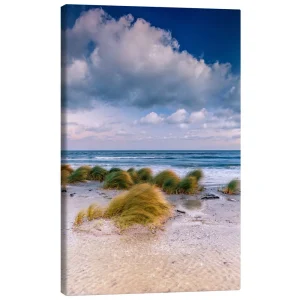 تابلو بوم کنواس طرح Baltic shore magic morning کد 916118 صبح جادویی ساحل بالتیک