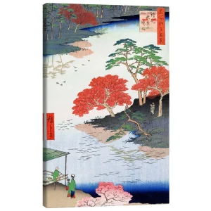 تابلو بوم کنواس طرح Garden of Akiba Shrine کد 929090 باغ معبد آکیبا