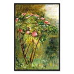 تابلو قاب دار طرح The rose bush کد 486490 بوته گل رز