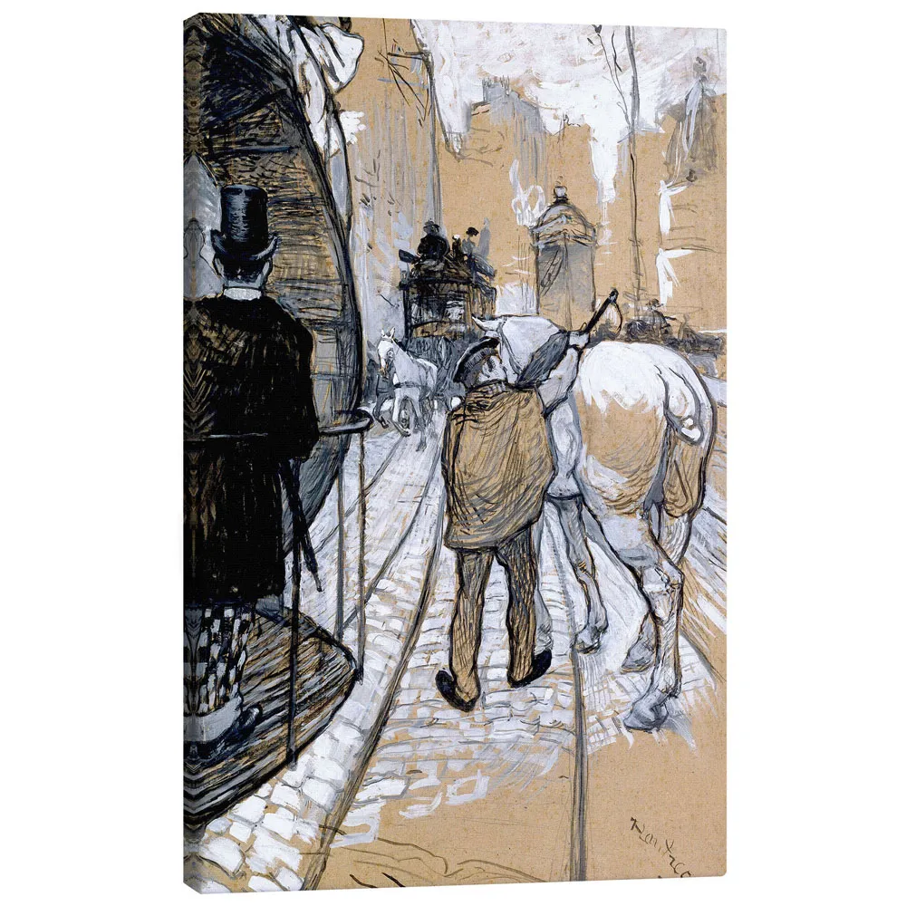 395892_canvas تابلو بوم کنواس طرح Le côtier de la compagnie des omnibus کد 805000 Le Côtier de la Compagnie des omnibus