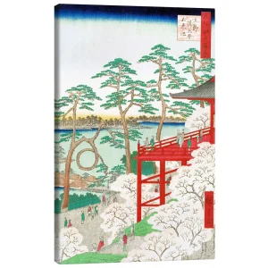 تابلو بوم کنواس طرح Moon Pine کد 126240 کاج ماه