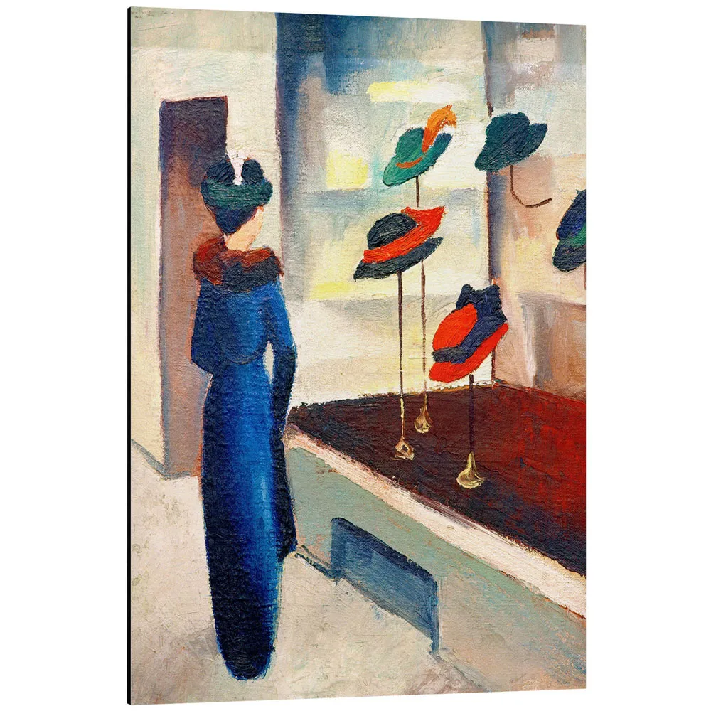 396983_aluminium-print تابلو شاسی طرح Hat shop کد 803055 فروشگاه کلاه