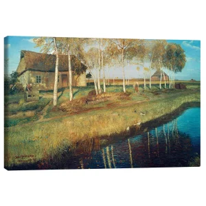 تابلو بوم کنواس طرح Autumn Morning in the Moor کد 794963 صبح پاییزی در مور