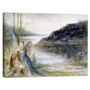 تابلو بوم کنواس طرح Le soir et la douleur کد 102973 شب و روز