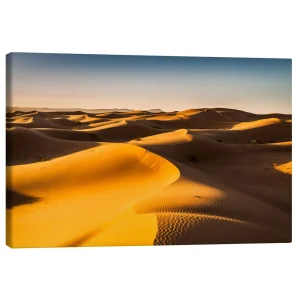تابلو بوم کنواس طرح Desert landscape at sunrise کد 565108 منظره کویر در طلوع آفتاب