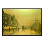 تابلو قاب دار طرح Liverpool Docks کد 906315 اسکله‌های لیورپول