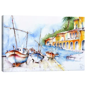 تابلو بوم کنواس طرح Cala Figuera کد 162894 کالا فیگوئرا