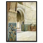 تابلو قاب دار طرح Interior of the Alhambra