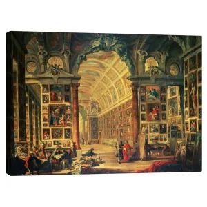 تابلو بوم کنواس طرح Interior of the Colonna Gallery کد 335137 نمای داخلی گالری کولونا