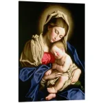 تابلو شاسی طرح Madonna and child کد 220465 مدونا و فرزندش