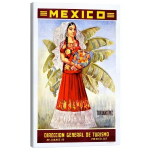 تابلو بوم کنواس طرح Mexico - Tehuantepec کد 152179 مکزیک - تهوانتپک