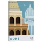 تابلو بوم کنواس طرح rome کد 872246 رم