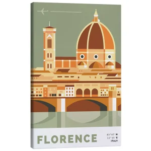 تابلو بوم کنواس طرح Florence کد 671858 فلورانس